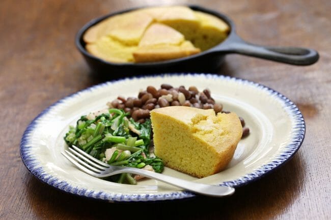 What to serve with pinto beans and cornbread?