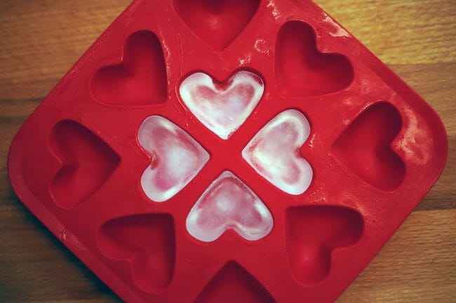 heart shaped ice mold