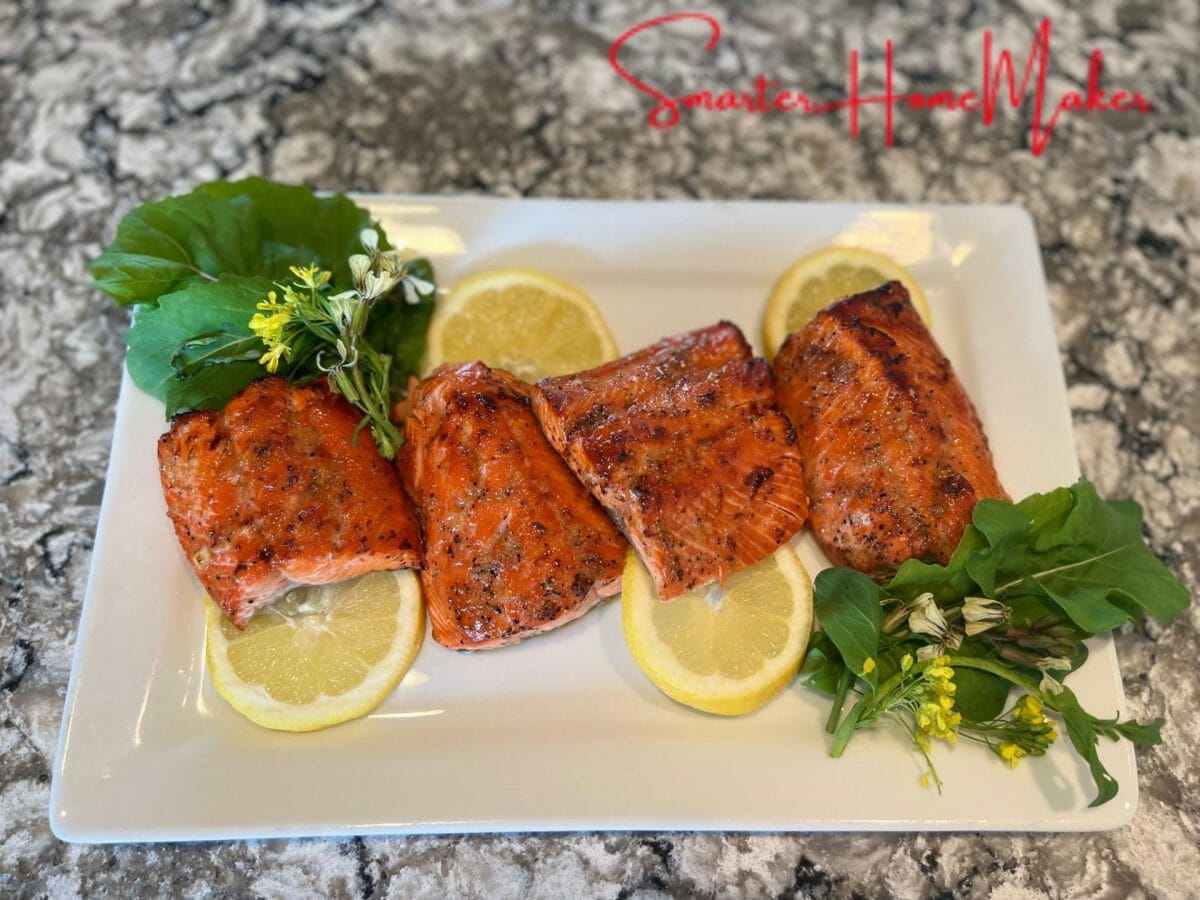 Honey Sriracha Air Fryer Salmon
